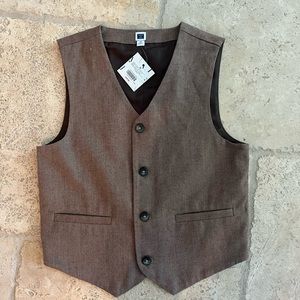 NWT Janie & Jack Boys Vest Size 10 Holiday Photos Christmas